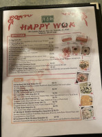 Happy Wok Asian Cuisine menu