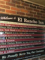 El Rancho Inn-steak Lobster menu