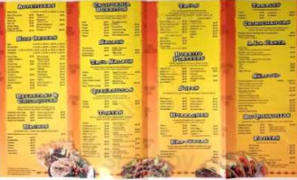 Tres Hermanos menu