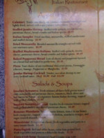 Terranova's menu