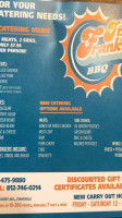 Frank Jr's Barbeque & Catering menu