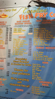 Morgans' Seafood menu