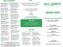 Doc Green’s Salads Grill inside