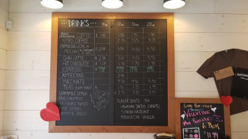 B+b Bakery menu