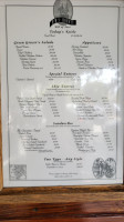 HMS Bounty menu