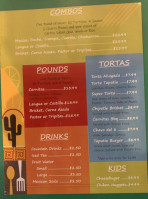 Carnitas Tapatio menu