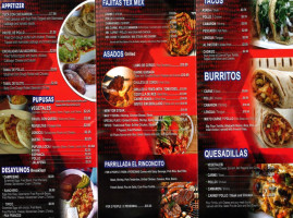 El Rinconcito Salvadoreño menu