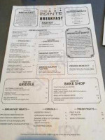 The Pointe Restaurant Bar menu