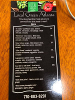 Local Green Atlanta menu