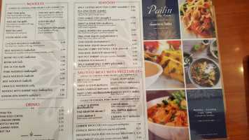 Pailin Thai Cuisine menu