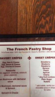 Old French Bakery menu