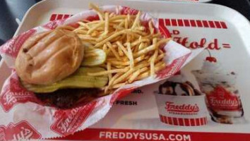 Freddy's Frozen Custard Steakburgers inside
