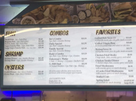 Rudy's Seafood menu