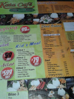 Kata Cafe' menu