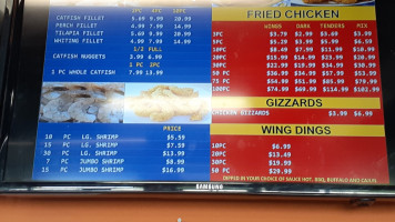 J's Fish And Chicken Market menu