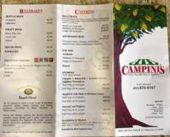 Campini's Fine Italian Deli Market menu