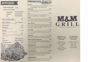 M & M GRILL menu