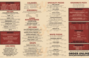 Puccini's Pizzeria menu