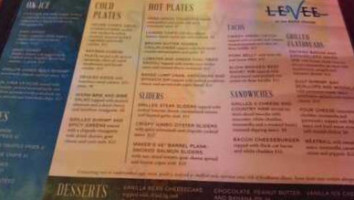 Levee At The River House menu