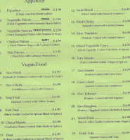 Vegan N' Chicken menu