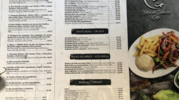 Villa De Sabores Cafe menu