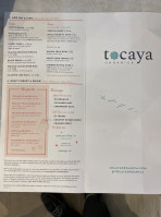 Tocaya Modern Mexican menu