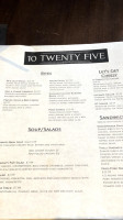 Removed: 10 Twenty Five menu
