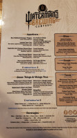 Watermans Brewing menu