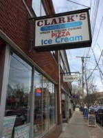 Clark's Pizza And outside