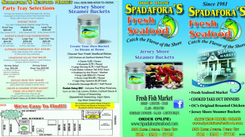 Spadaforas Seafood Market menu