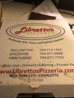 Libretto's Pizzeria Italian Kitchen menu