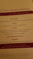 Tombolino menu