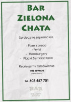 Zielona Chata menu