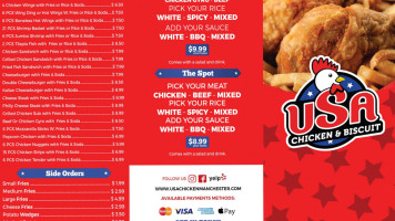 Usa Chicken And Biscuit menu