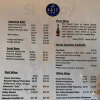 Kaze Sushi And Grill menu