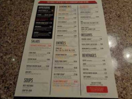 The D Grill menu