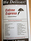 Entree Express menu