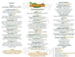 Peppercini's American Eatery menu
