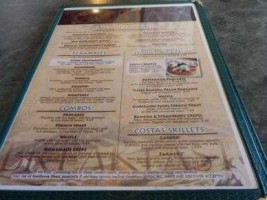 Costas Restaurant menu