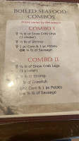 Cajun Corner menu