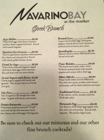 Navarino Bay menu