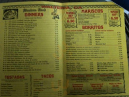 El Burrito Jr Inc menu
