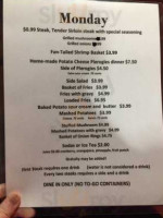 Pearl Road Tavern Eatery menu