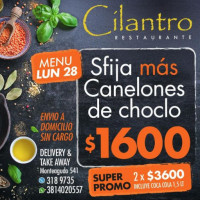 Cilantro Restaurante food