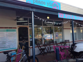 Peace Pizza Retro Woodfired Goodness outside