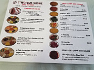 Gs Cafe And Ethiopian Cuisine menu
