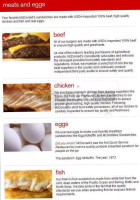 McDonald's Restaurant menu
