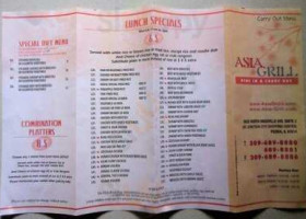 Asia Grill menu