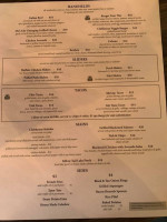 Tommy B's Clubhouse menu