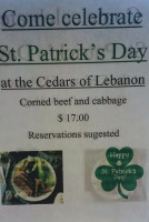 Cedars Of Lebanon food